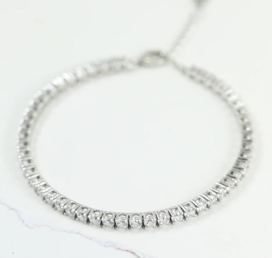 Silver Tennis Bracelet