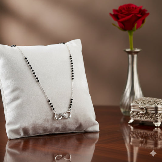 Silver Infinity Love Mangalsutra