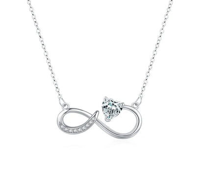 Silver Infinity Heart Pendant