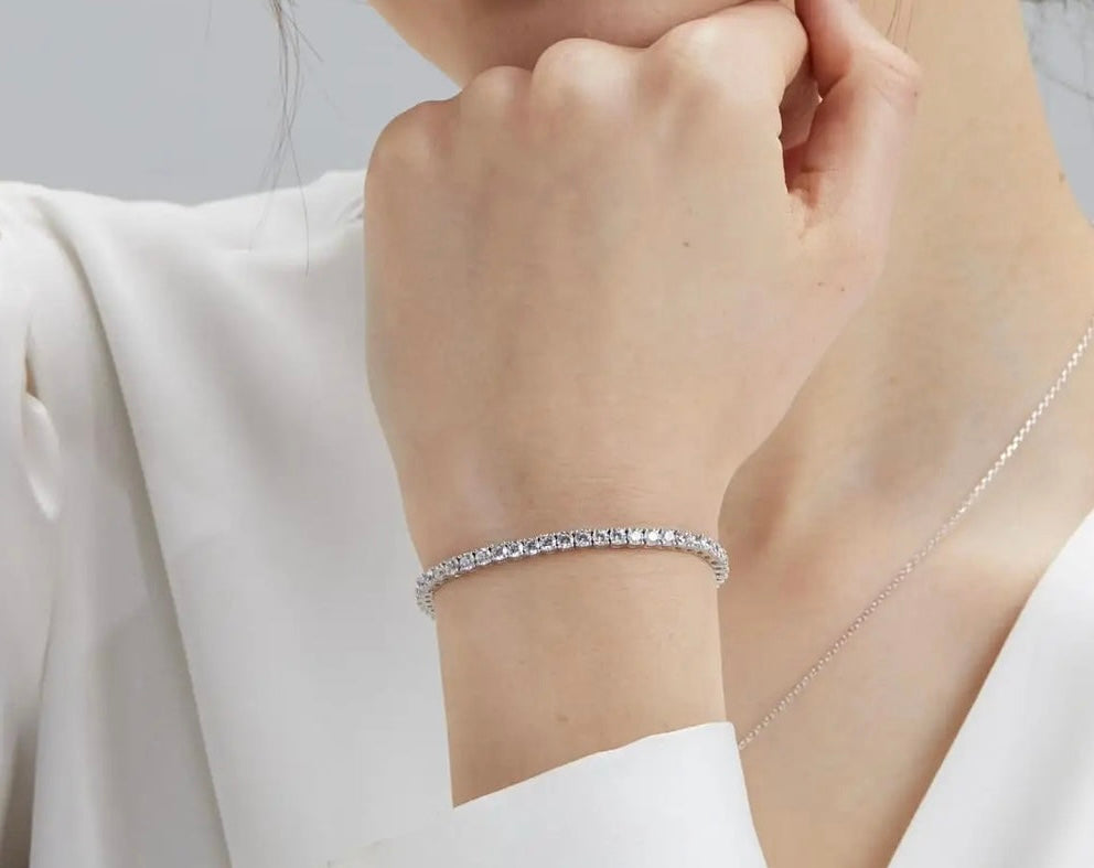 Silver Tennis Bracelet