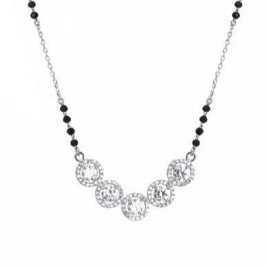 Silver 925 Cluster Mangalsutra