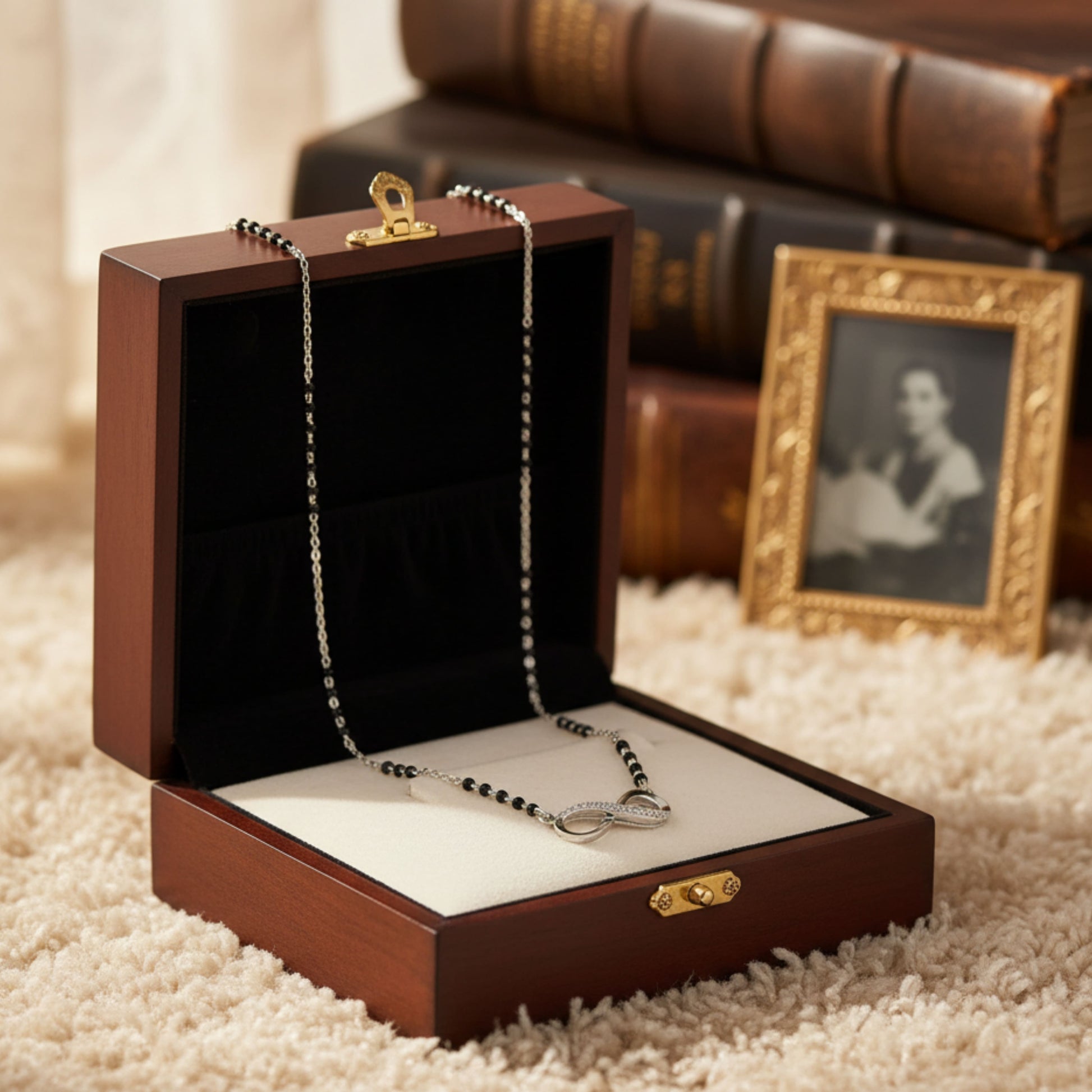 Silver Infinity Love Mangalsutra